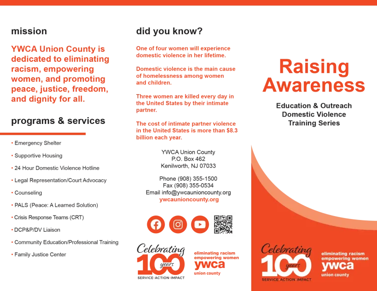 YWCA Training Brochure