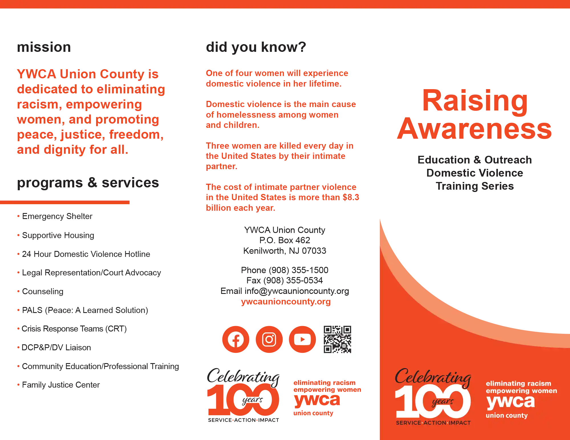 YWCA Training Brochure