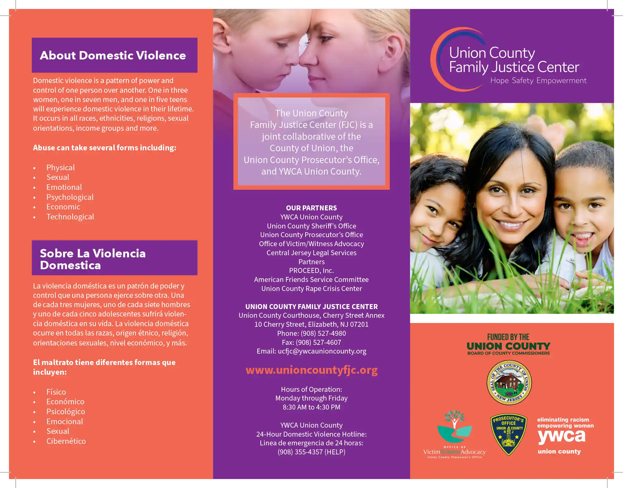 Union County Family Justice Center 6 YWCA Training Brochure