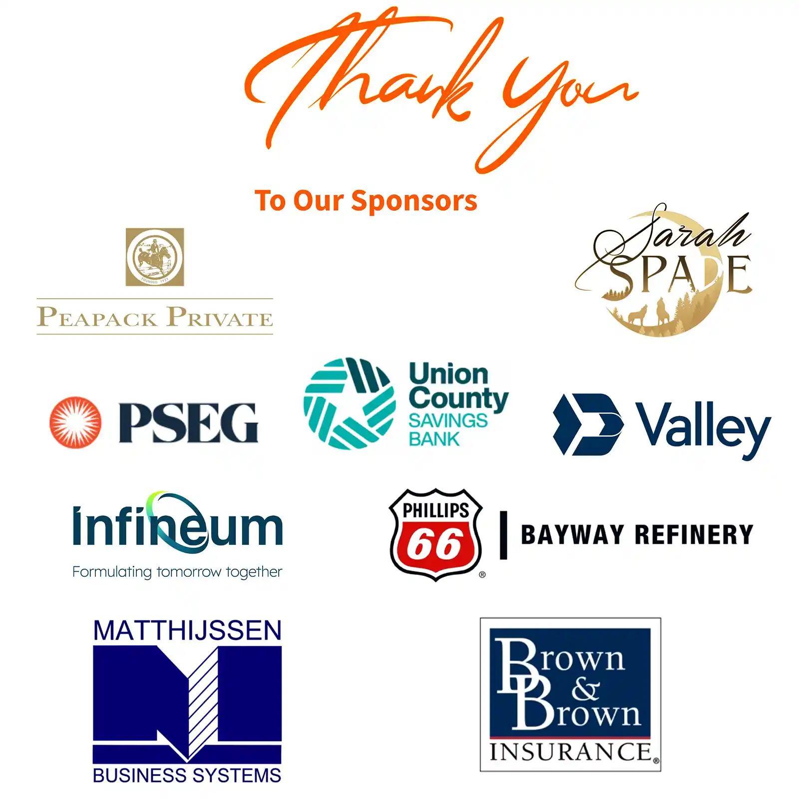 Raffle Night Sponsors